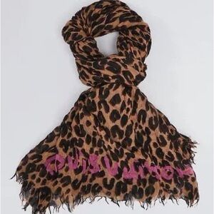 RARE LOUIS VUITTON Stephen Sprouse Graffiti Leopard Etole Scarf Limited Pink